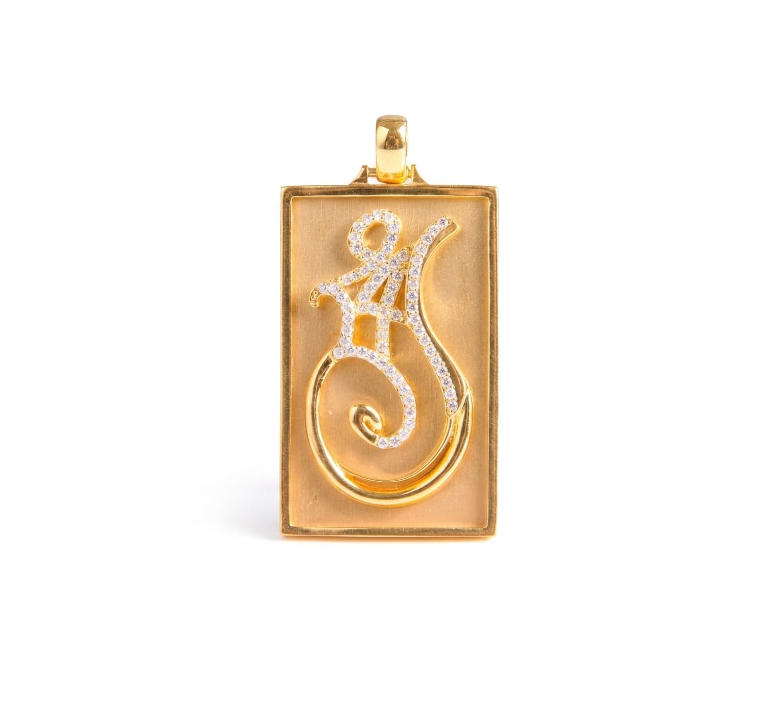 D'VASCO Numerology Pendant – Fortune, Prosperity, Longevity – 413191 – Gold with Diamond